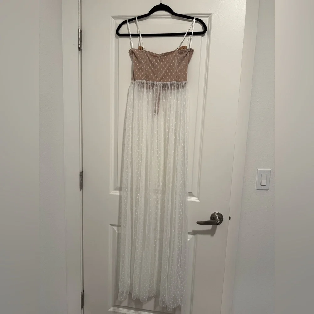 White Fox White Mesh Maxi Dress Size Small (Totally Bangin’) - Picture 5 of 5